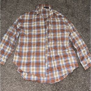 Lightly worn flannel - slim fitting /not oversized